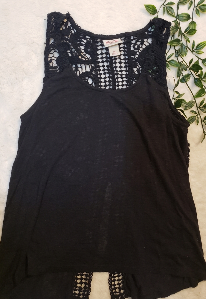 Crochet back top